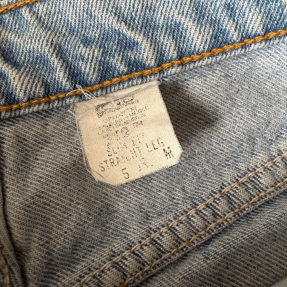 VTG 512 Straight Leg Levi’s Light Blue High-Waist Jeans Size 25 Waist - Picture 12 of 13